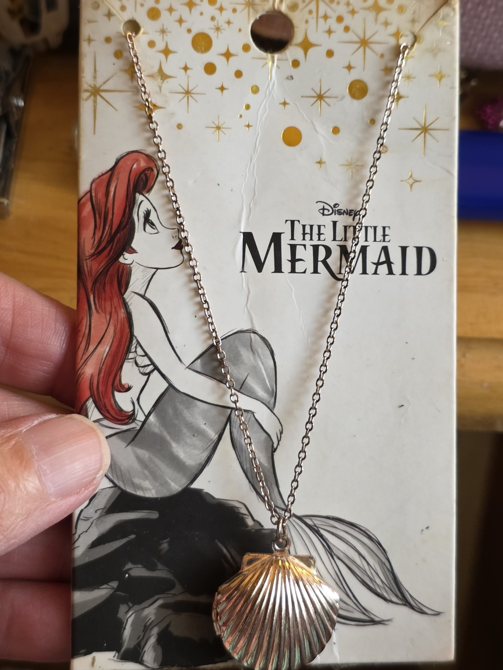 Her Universe The Little Mermaid Shell Necklace - Gold/Silver Tone